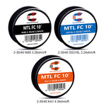 سلك Coilology MTL FC بطول 10 أقدام – 2-30/40 SS316L 2.24 أوم/قدم - عبوة واحدة

