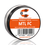 10 résistances Coilology MTL FC pré-montées – 2-30/40 SS316L 6/5lp DI : 2,5 mm 0,49 ohm - 1 pièce
