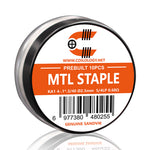 10 قطع من ملفات التسخين الجاهزة للاستخدام من نوع MTL من Coilology – 4-.1*.3/40 Ni80 5/4lp ID:2.5mm 0.52ohm - عبوة واحدة
