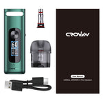 مجموعة نظام Uwell Crown X Pod سعة 1500 مللي أمبير/ساعة وسعة 5.3 مل – مجموعة كراون إكس باللون الأسود
