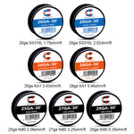 Fil résistif Coilology de 9 m – Câble Ni80 25 AWG, 2,08 ohms/pied - 1 unité
