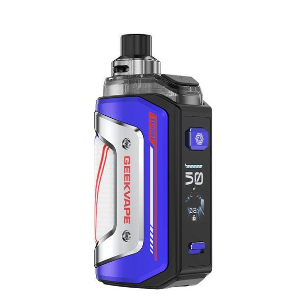 Kit Geekvape Aegis Hero 5 Pod Mod 2000 mAh (50 W max.) 6,5 ml – Recing Blue - Aegis Hero 5 Kit
