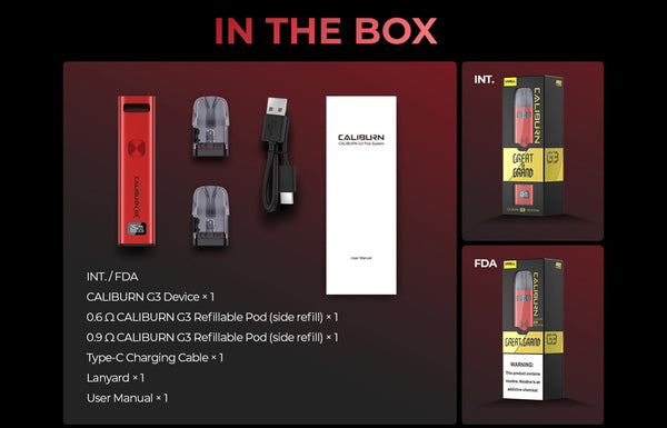 Kit système de pods Uwell Caliburn G3 900 mAh 2,5 ml / 2 ml – Kit système de pods Uwell Caliburn G3 900 mAh 2,5 ml / 2 ml
