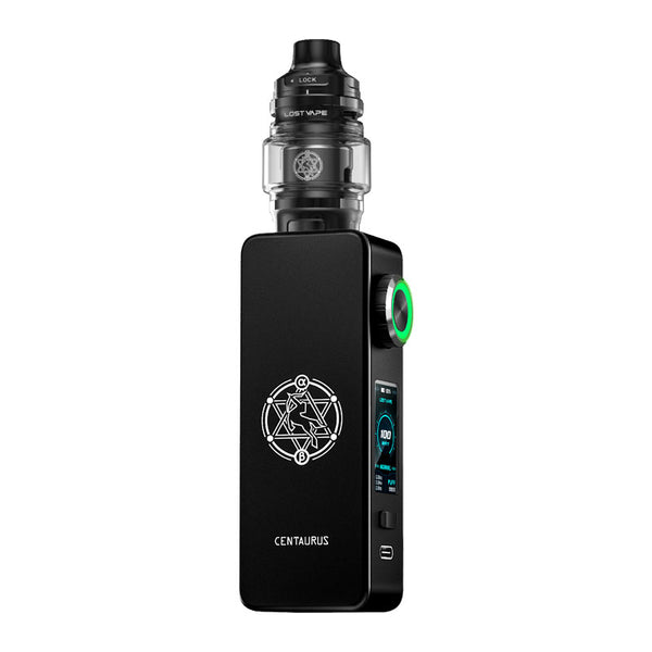 طقم Lost Vape Centaurus M100 Mod مع خزان Centaurus Sub Ohm V2 سعة 5 مل – نايت بلاك - جهاز سنتوروس إم 100
