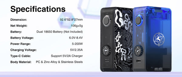 Boîte Mod Lost Vape Centaurus P200 (200W) – Boîte Mod Lost Vape Centaurus P200 (200W)
