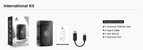 Boîte Mod Lost Vape Centaurus P200 (200W) – Boîte Mod Lost Vape Centaurus P200 (200W)
