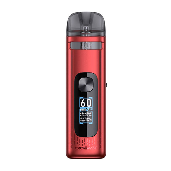 مجموعة نظام Uwell Crown X Pod سعة 1500 مللي أمبير/ساعة وسعة 5.3 مل – طقم كراون إكس أحمر

