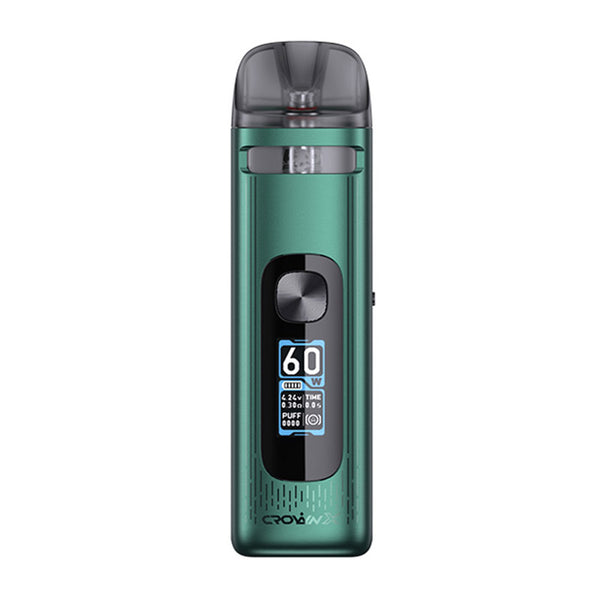 مجموعة نظام Uwell Crown X Pod سعة 1500 مللي أمبير/ساعة وسعة 5.3 مل – مجموعة كراون إكس باللون الأخضر
