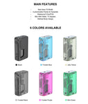 جهاز Vandy Vape Pulse V3 95W Squonker Mod – أسود مثلج - تعديل نبض V3
