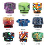 Reewape Resin 810 Drip Tip لون عشوائي (10 قطع/عبوة) – AS116F - عبوة واحدة
