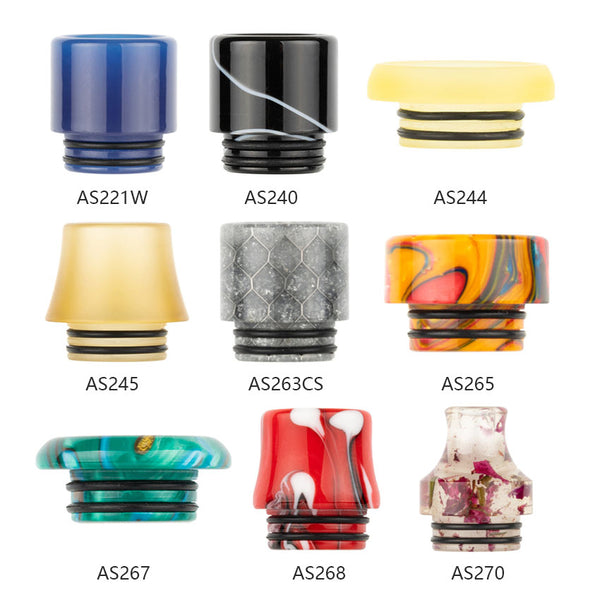 Reewape Resin 810 Drip Tip لون عشوائي (10 قطع/عبوة) – Reewape Resin 810 Drip Tip لون عشوائي (10 قطع/عبوة)
