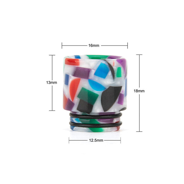 Reewape Resin 810 Drip Tip لون عشوائي (10 قطع/عبوة) – AS116D - عبوة واحدة
