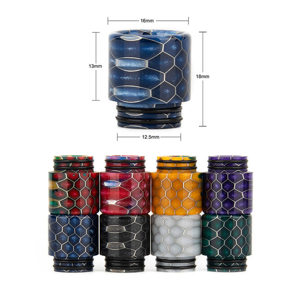 Reewape Resin 810 Drip Tip لون عشوائي (10 قطع/عبوة) – AS116S - 1 عبوة
