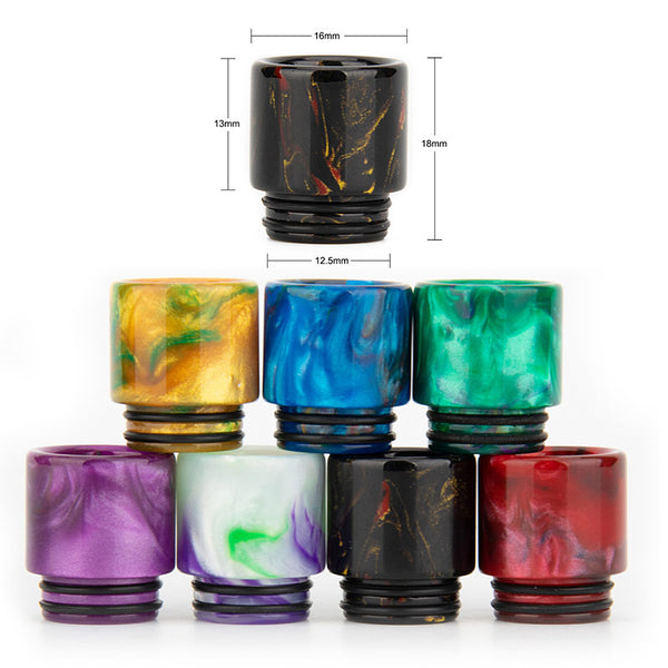 Reewape Resin 810 Drip Tip لون عشوائي (10 قطع/عبوة) – AS116 - 1 عبوة
