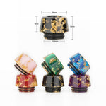 Reewape Resin 810 Drip Tip لون عشوائي (10 قطع/عبوة) – AS116F - عبوة واحدة
