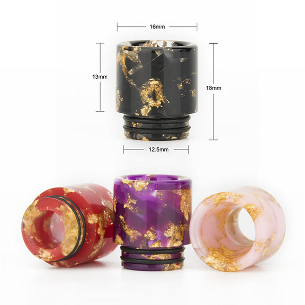 Reewape Resin 810 Drip Tip لون عشوائي (10 قطع/عبوة) – AS180 - عبوة واحدة
