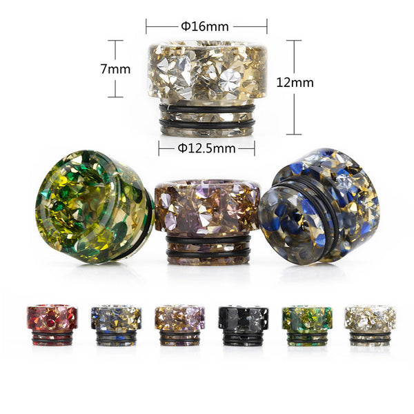 Reewape Resin 810 Drip Tip لون عشوائي (10 قطع/عبوة) – AS189 - 1 علبة
