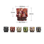 Reewape Resin 810 Drip Tip لون عشوائي (10 قطع/عبوة) – AS116F - عبوة واحدة
