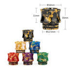 Reewape Resin 810 Drip Tip لون عشوائي (10 قطع/عبوة) – AS116F - عبوة واحدة
