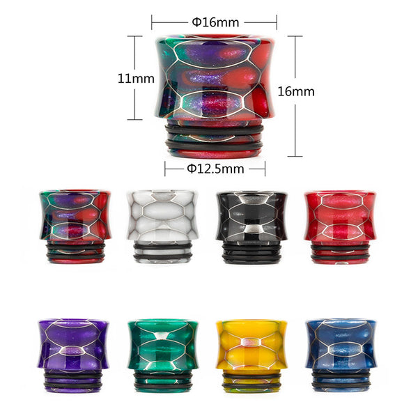 Reewape Resin 810 Drip Tip لون عشوائي (10 قطع/عبوة) – AS209 - عبوة واحدة
