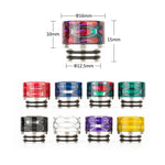 Reewape Resin 810 Drip Tip لون عشوائي (10 قطع/عبوة) – AS116F - عبوة واحدة
