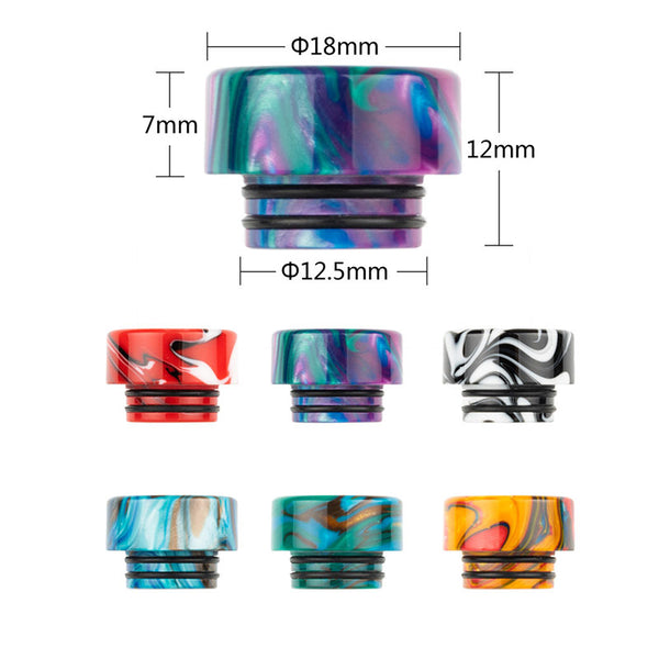 Reewape Resin 810 Drip Tip لون عشوائي (10 قطع/عبوة) – AS265 - 1 عبوة
