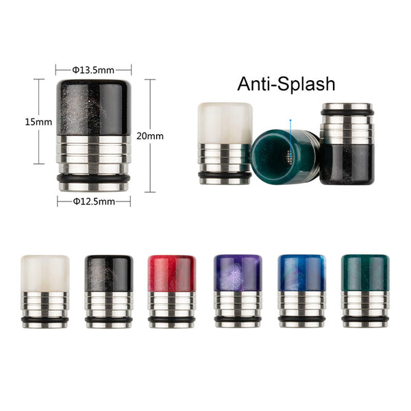 Reewape Resin 810 Drip Tip لون عشوائي (10 قطع/عبوة) – AS298F - عبوة واحدة
