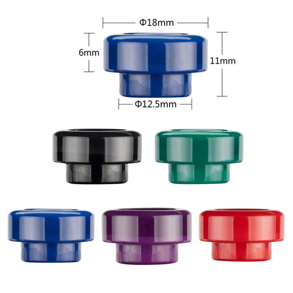 Reewape Resin 810 Drip Tip لون عشوائي (10 قطع/عبوة) – AS302 - عبوة واحدة
