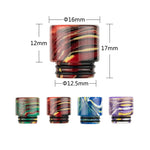 Reewape Resin 810 Drip Tip لون عشوائي (10 قطع/عبوة) – AS116F - عبوة واحدة

