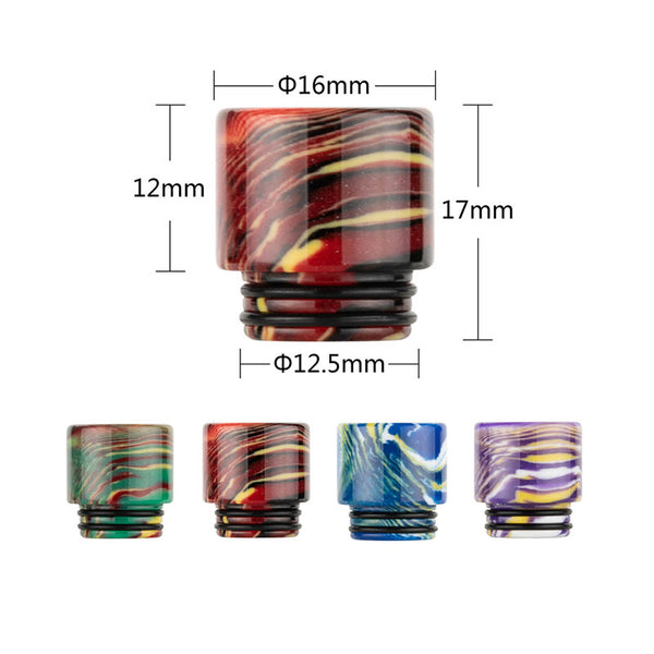Reewape Resin 810 Drip Tip لون عشوائي (10 قطع/عبوة) – AS313 - عبوة واحدة
