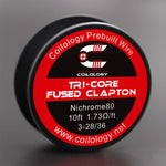 Bobine de fil Coilology Tri-Core Fused Clapton de 3 m (10 pieds) – 3-26ga/36ga (0,98 ohm) - 1 paquet
