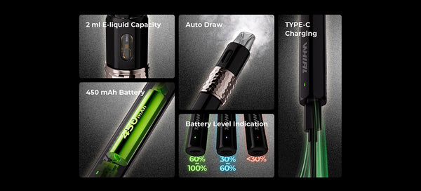 Kit système de pods UWELL Whirl F 450 mAh 2 ml – Kit système de pods UWELL Whirl F 450 mAh 2 ml
