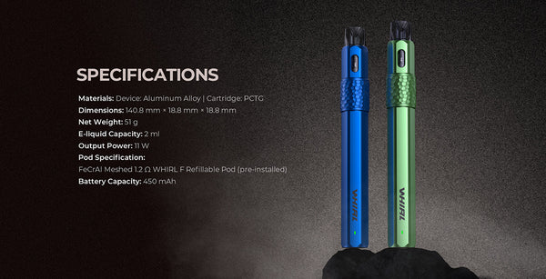 Kit système de pods UWELL Whirl F 450 mAh 2 ml – Kit système de pods UWELL Whirl F 450 mAh 2 ml
