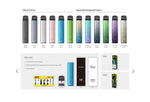 مجموعة نظام Uwell Caliburn G4 Mini Pod سعة 1100 مللي أمبير/ساعة وسعة 3 مل (بحد أقصى 35 واط) – مجموعة Caliburn G4 Mini - أسود ليلي
