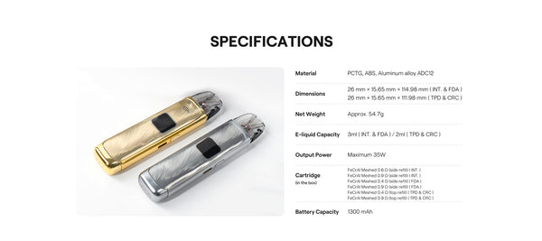 طقم نظام Uwell Caliburn G4 Pod بسعة 1300 مللي أمبير وسعة 3 مل (بحد أقصى 35 واط) – طقم نظام Uwell Caliburn G4 Pod بسعة 1300 مللي أمبير وسعة 3 مل (بحد أقصى 35 واط)
