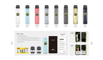 طقم نظام Uwell Caliburn G4 Pod بسعة 1300 مللي أمبير وسعة 3 مل (بحد أقصى 35 واط) – طقم بود كاليبورن جي 4 بلون الشفق الفضي
