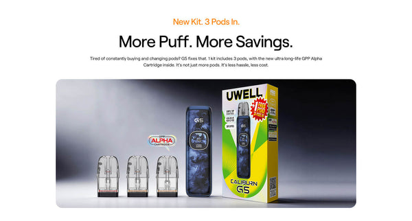 Uwell Caliburn G5 Pod System Kit 1600mAh 3ml (Max 35W) – Uwell Caliburn G5 Pod System Kit 1600mAh 3ml (Max 35W)
