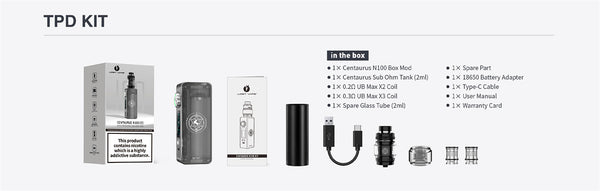 Lost Vape Centaurus N100 Boîte Mod 100W – Lost Vape Centaurus N100 Boîte Mod 100W

