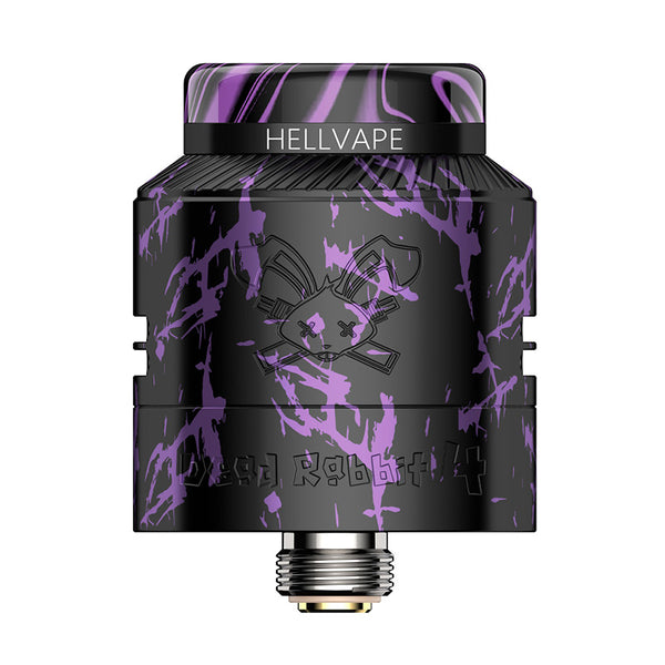 Atomiseur Hellvape Dead Rabbit 4 RDA 24 mm – Noir Violet - Dead Rabbit 4 RDA

