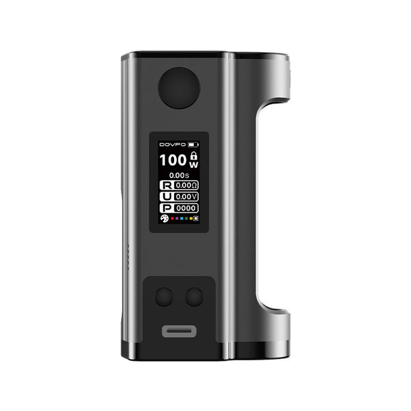 Dovpo Flipside Squonk Mod 100W(Single 18650/21700) – Gunmetal - Flipside Squonk Mod
