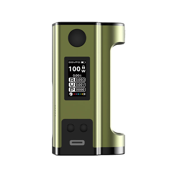 Dovpo Flipside Squonk Mod 100W(Single 18650/21700) – Military Green - Flipside Squonk Mod
