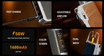 طقم نظام Eleaf iCita Pro Pod بسعة 1600 مللي أمبير وسعة 4 مل (بحد أقصى 50 واط) – أخضر فضي - طقم iCita Pro
