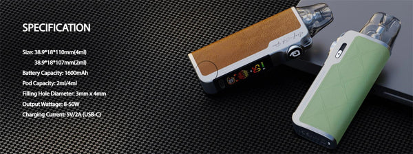 طقم نظام Eleaf iCita Pro Pod بسعة 1600 مللي أمبير وسعة 4 مل (بحد أقصى 50 واط) – طقم نظام Eleaf iCita Pro Pod بسعة 1600 مللي أمبير وسعة 4 مل (بحد أقصى 50 واط)
