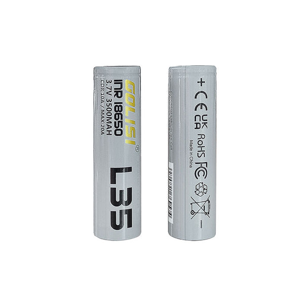 2pcs Golisi L35 INR 18650 3500mAh 20A Li-ion Rechargeable Battery
