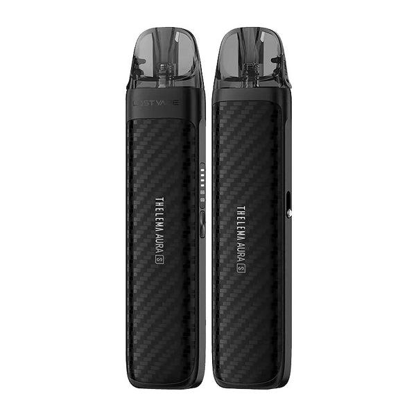Lost Vape Thelema Aura S Pod System Kit 1600mAh 3ml (Max 40W) – Carbon Black - Thelema Aura S Kit
