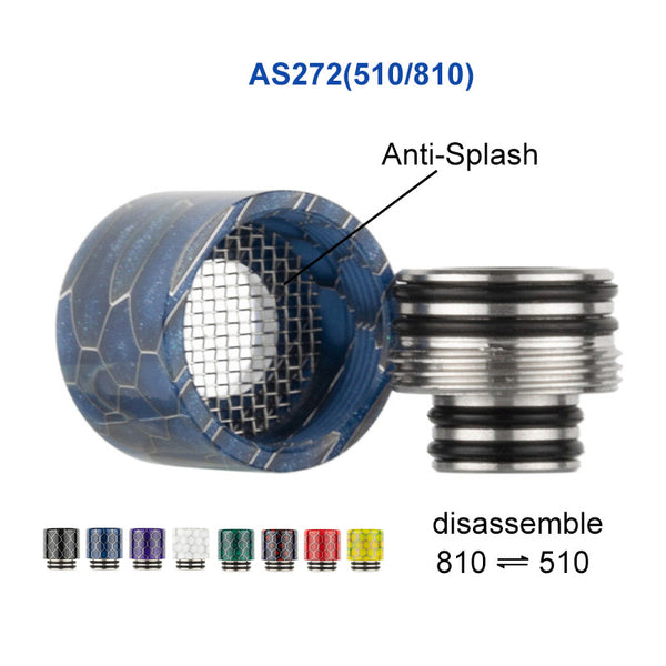 طرف التنقيط من ريواب راتنج بألوان عشوائية (10 قطع/عبوة) – AS272(510/810) - 1 عبوة
