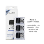 Cartouche SMOK Novo 2 Pod 2ml (3 pièces/paquet) – Novo 2X Meshed 0.9ohm MTL - 1 Paquet
