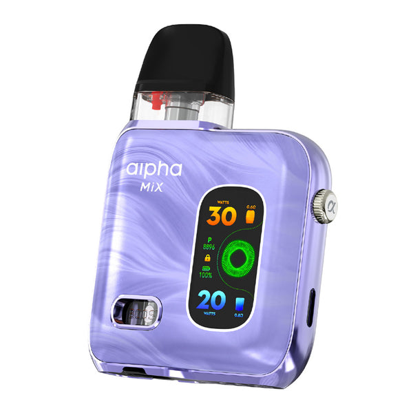 SMOK Alpha Mix Pod System Kit 1300mAh 4ml – Purple - Alpha Mix Kit
