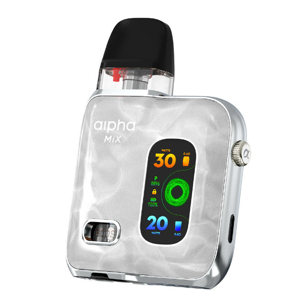 SMOK Alpha Mix Pod System Kit 1300mAh 4ml – White - Alpha Mix Kit
