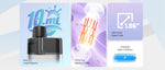 Kit système de dosettes SMOK TFOS 1700mAh 10ml – Bleu - Pod TFOS
